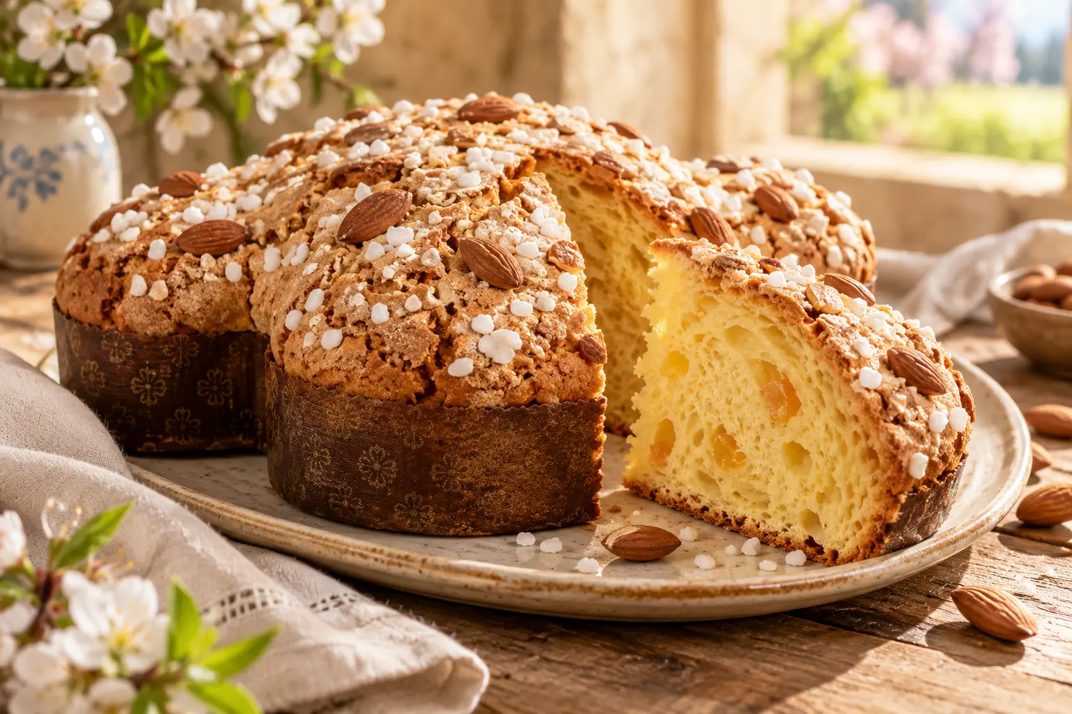 Fotografia illustrativa di una colomba pasquale
